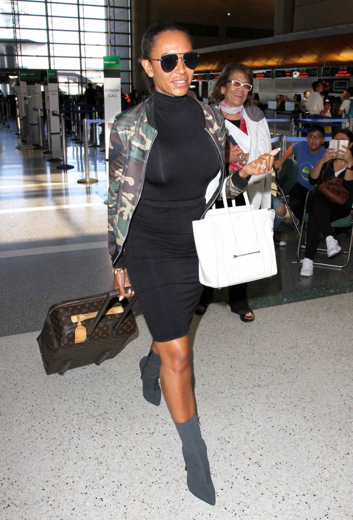 Melanie Brown Arrives at LAX Airport in Los Angeles-5