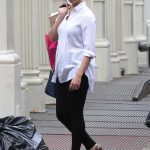 Morena Baccarin Out in New York City