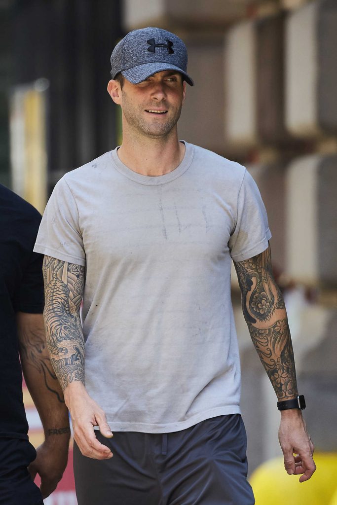 Adam Levine Was Seen Out in New York-1