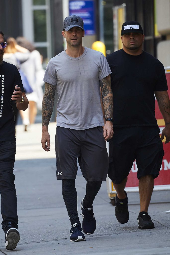 Adam Levine Was Seen Out in New York-2