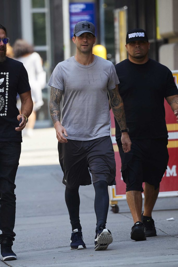 Adam Levine Was Seen Out in New York-3