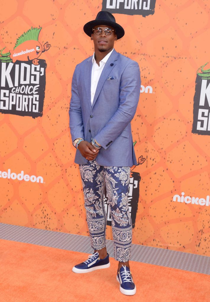 Cam Newton at the Nickelodeon's Kids' Choice Sports Awards in Westwood-2