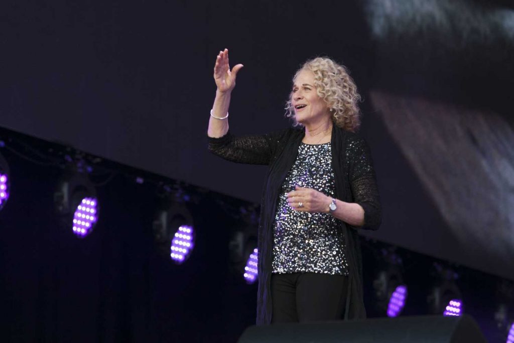 Carole King Performs at British Summertime Festival at Hyde Park in London-2