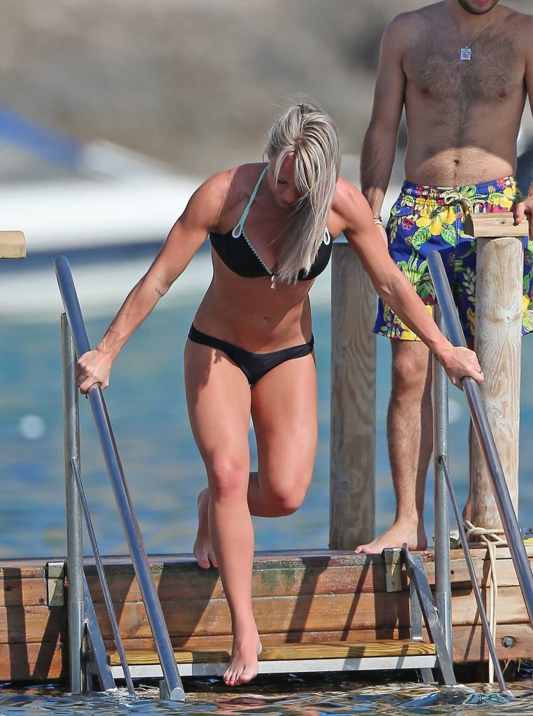Chloe Madeley in Bikini at the Beach in Ibiza-1