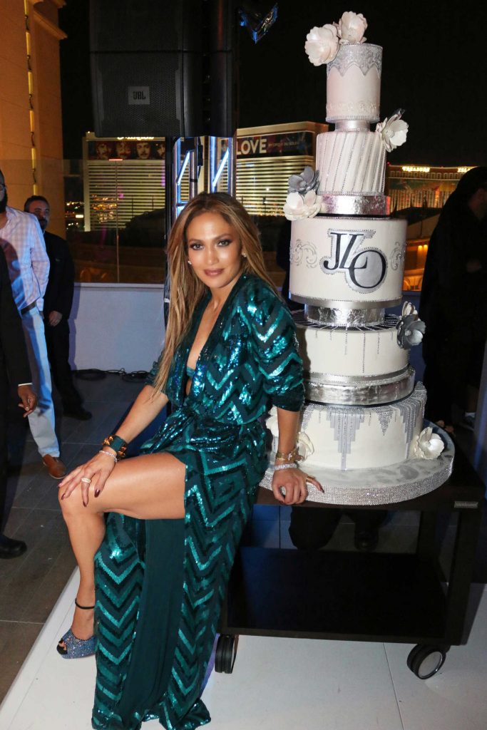 Jennifer Lopez at Jennifer Lopez's Private 47th Birthday at Nobu Villa Suite in Las Vegas-1