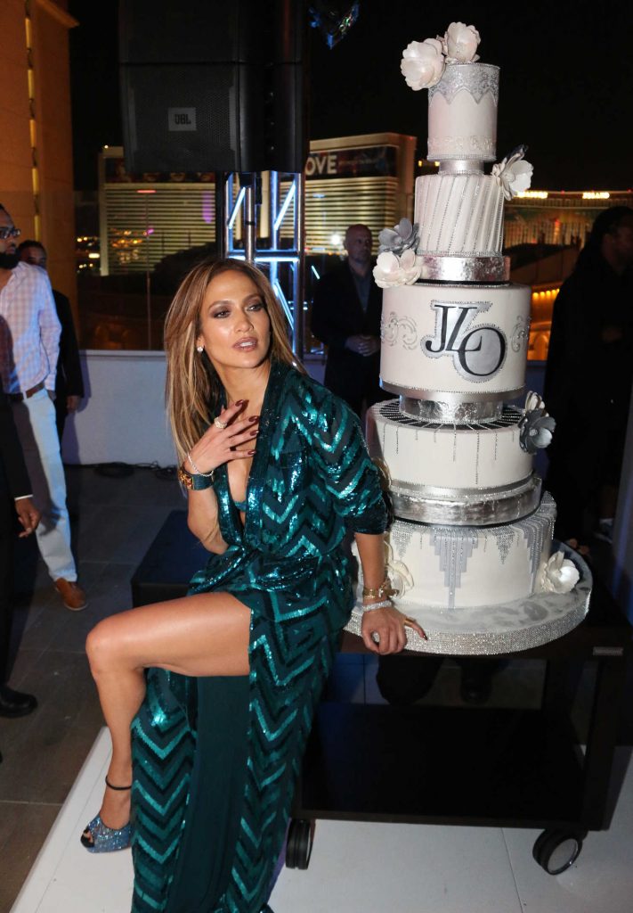 Jennifer Lopez at Jennifer Lopez's Private 47th Birthday at Nobu Villa Suite in Las Vegas-2