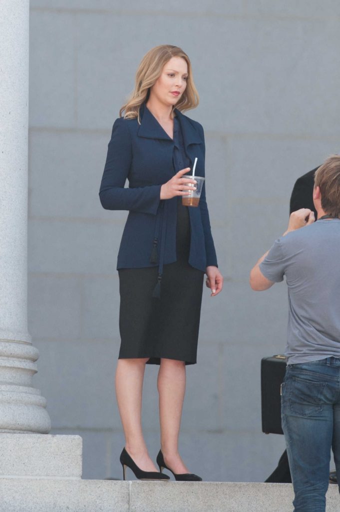 Katherine Heigl on the Set of the TV Show Doubt in Los Angeles-1