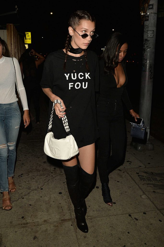 Bella Hadid Arrives to The Nice Guy Club in West Hollywood-2