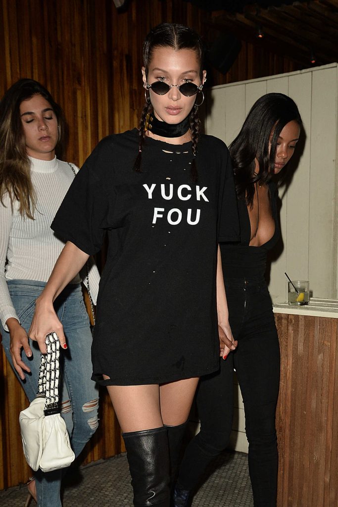 Bella Hadid Arrives to The Nice Guy Club in West Hollywood-3