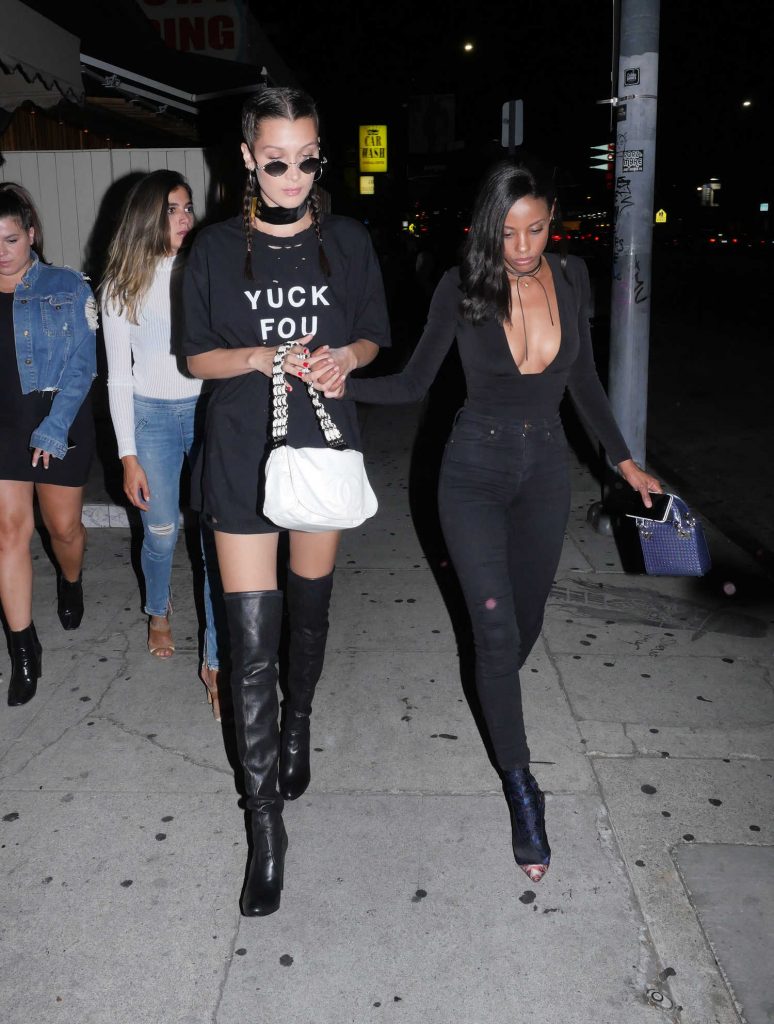 Bella Hadid Arrives to The Nice Guy Club in West Hollywood-4
