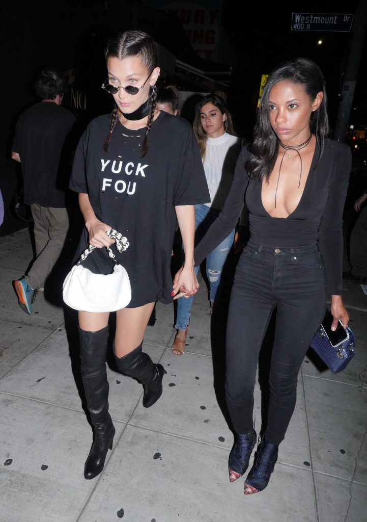 Bella Hadid Arrives to The Nice Guy Club in West Hollywood-5