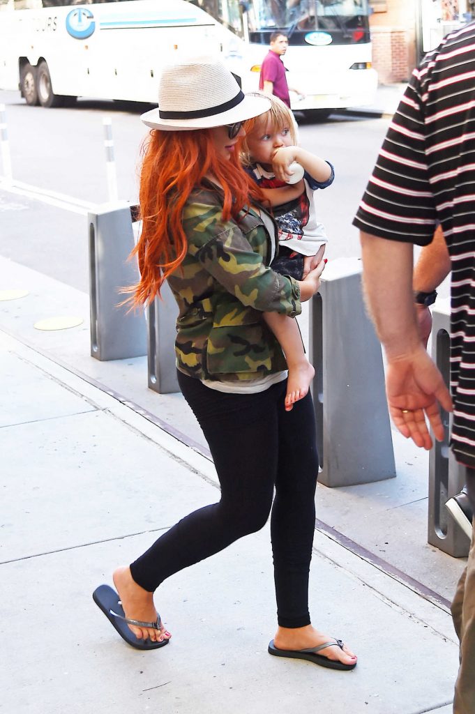 Christina Aguilera Was Seen Leaving Avenue Q in New York-5