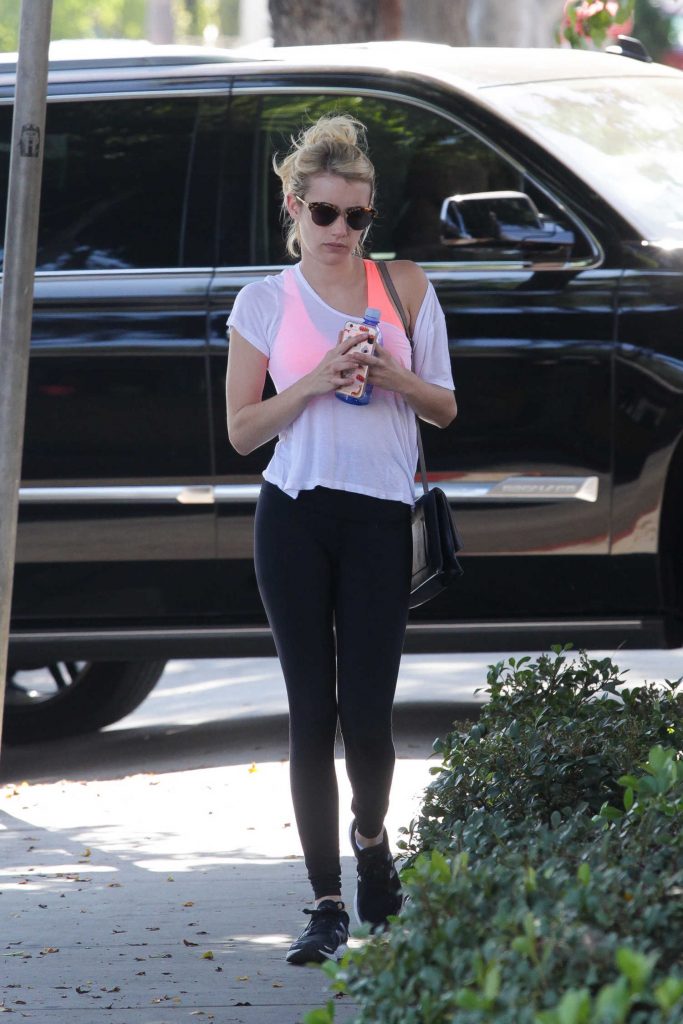 Emma Roberts Heads to Her Gym in West Hollywood-2