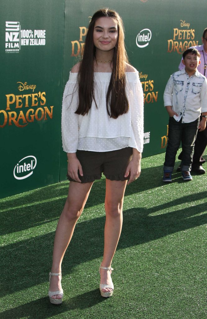 Landry Bender at the Pete's Dragon Premiere in Los Angeles-1