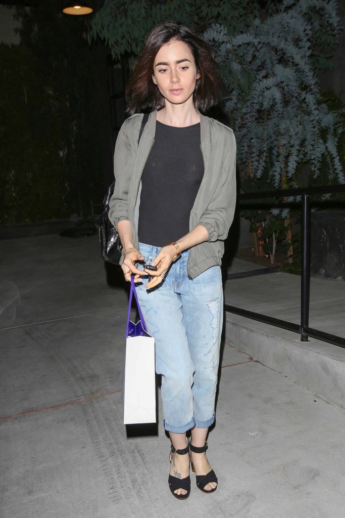 Lily Collins Leaves the Salon in West Hollywood-4
