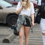 Natalie Alyn Lind Goes Shopping With a Friend at Granville Island in Vancouver, Canada