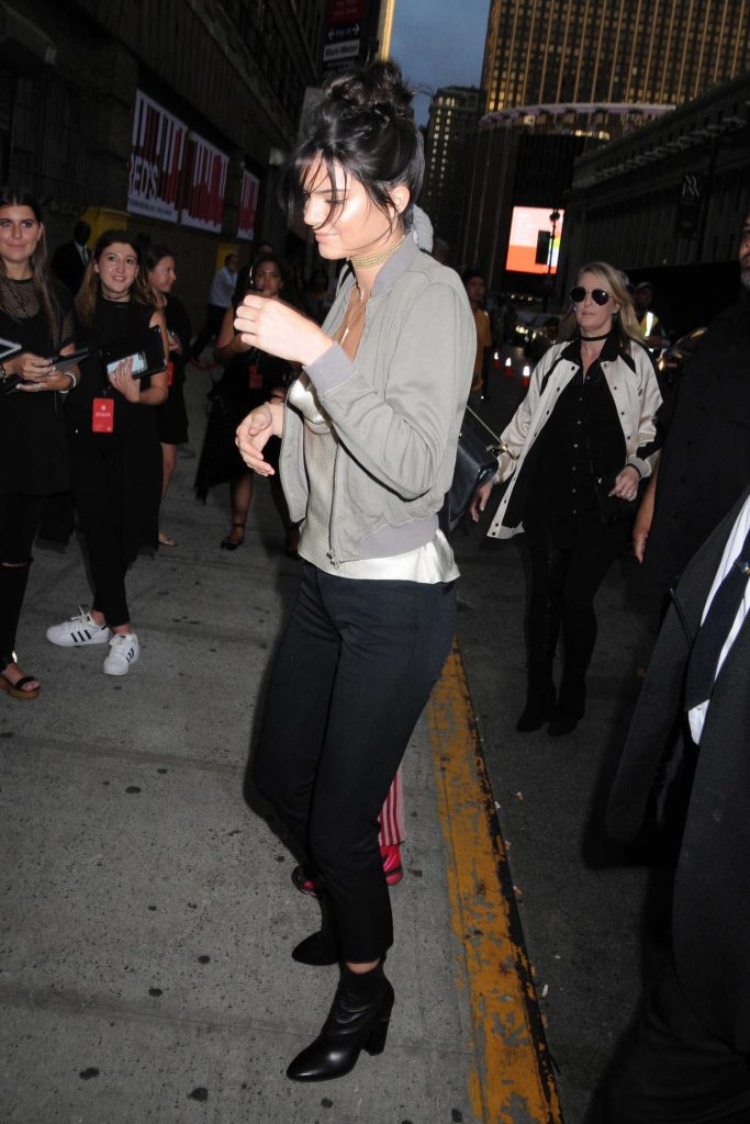 Kendall Jenner at the Target + IMG NYFW Kickoff Event at Moynihan Station in New York City-3