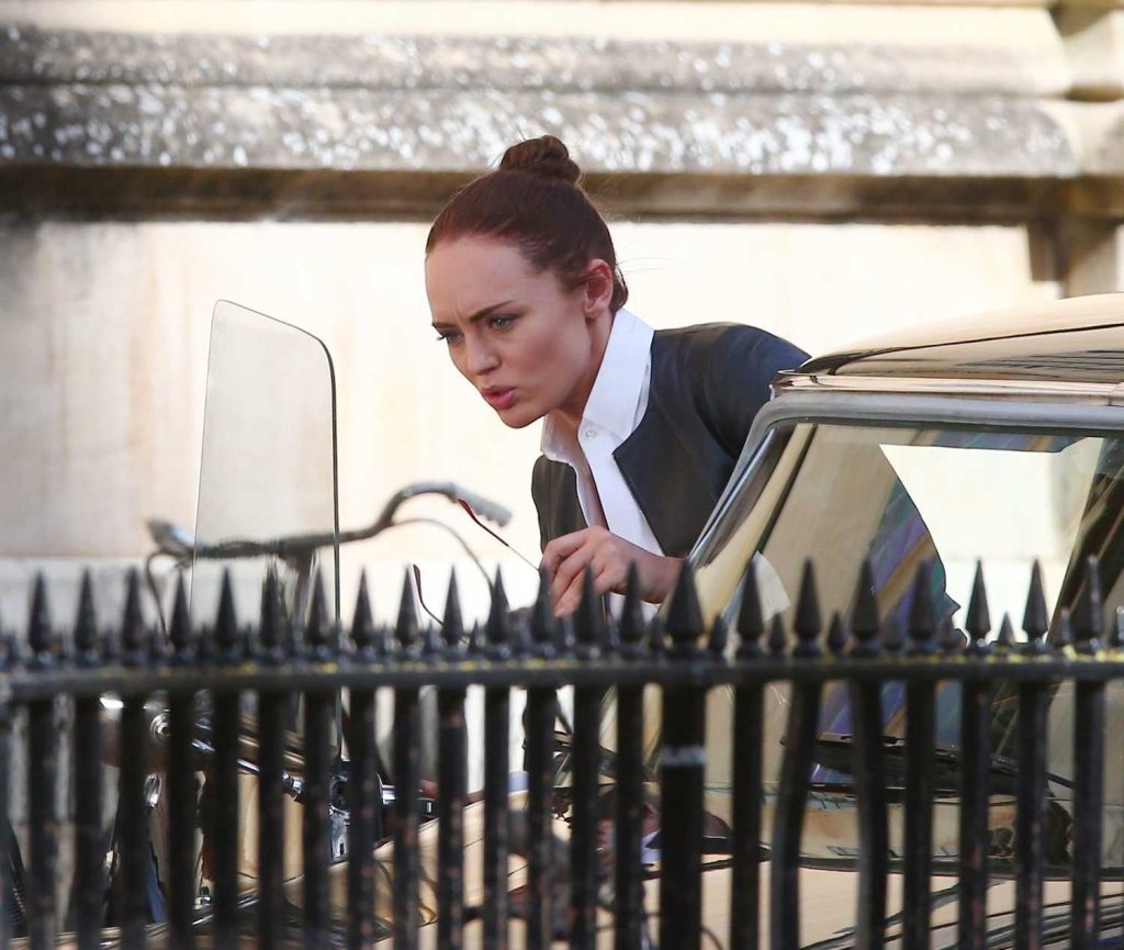Laura Haddock on the Set of the Transformers: The Last Knight in Oxford-4