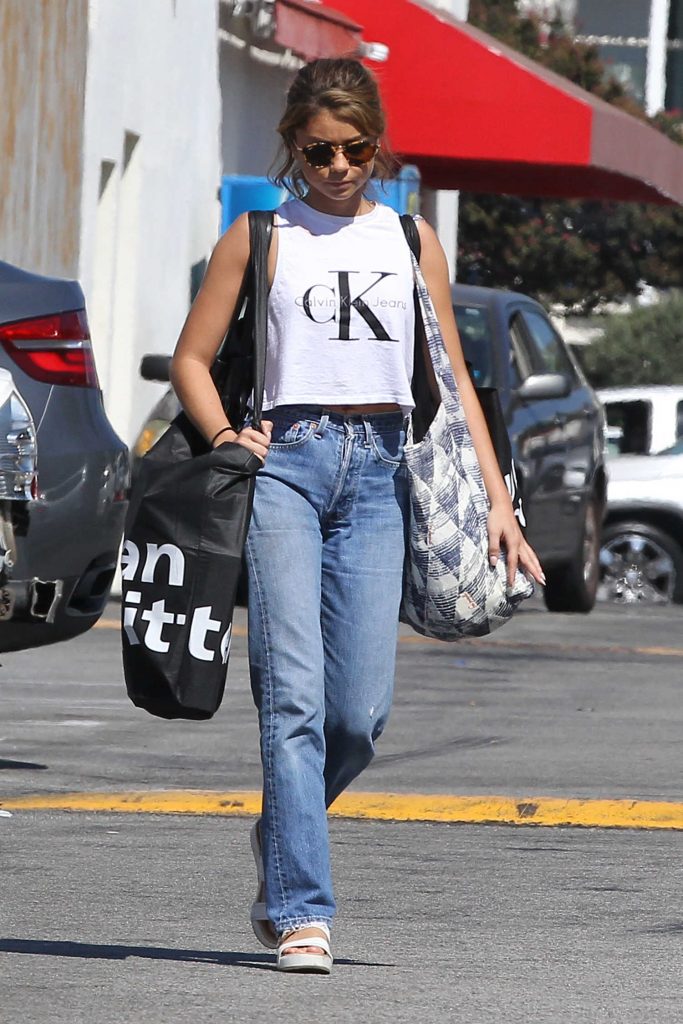 Sarah Hyland Goes Shopping at Urban Outfitters in Los Angeles-1