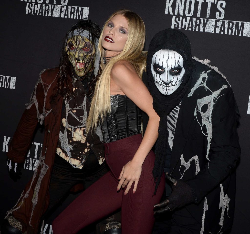 Annalynne McCord at the Knott's Scary Farm Opening Night in Buena Park-4