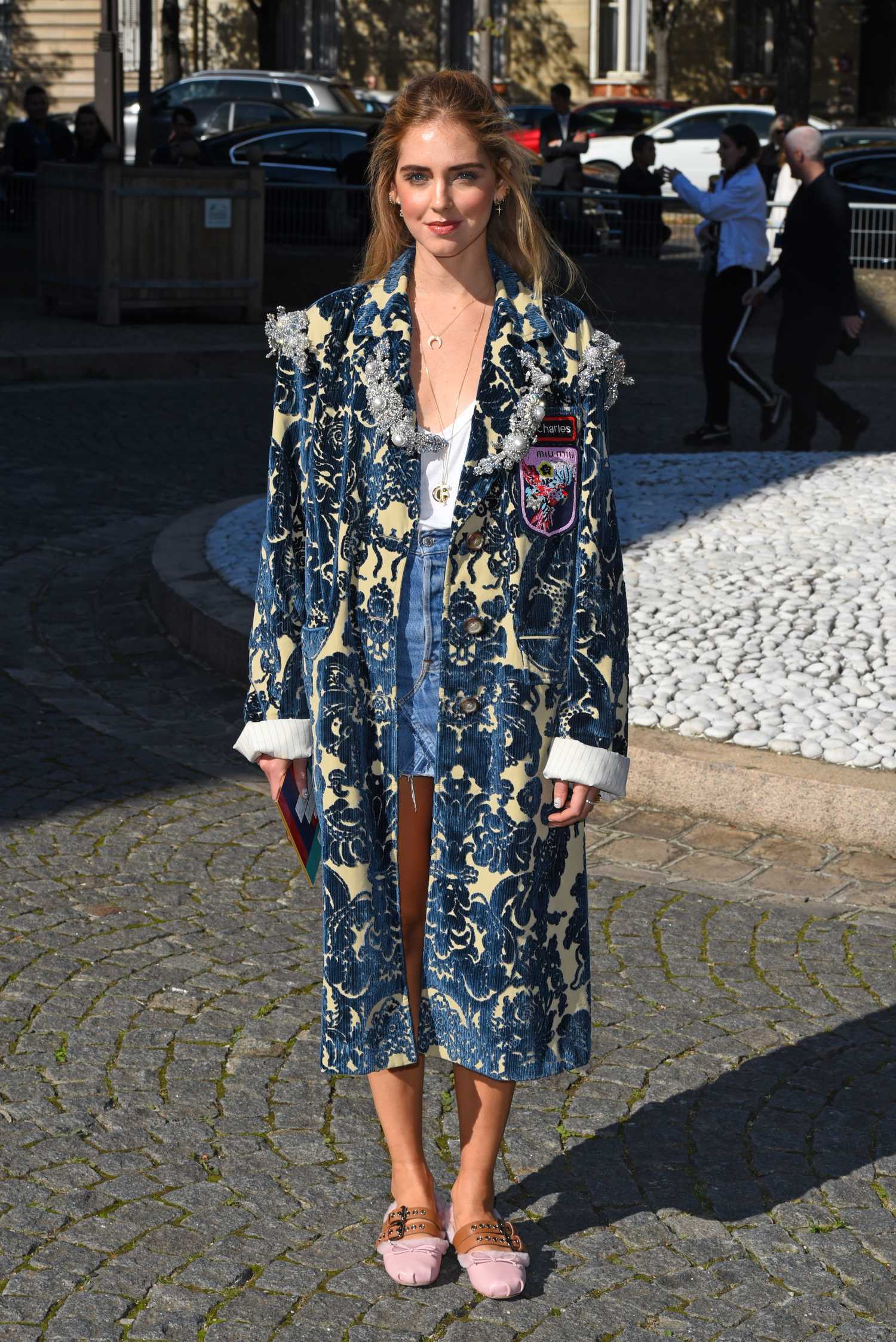 Chiara Ferragni Attends the Miu Miu Show During the Paris Fashion Week ...