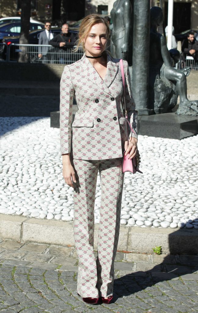 Diane Kruger Attends the Miu Miu Show During the Paris Fashion Week-1
