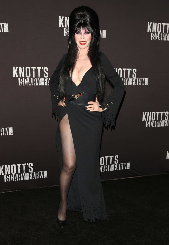 Elvira at the Knott's Scary Farm Opening Night in Buena Park-1