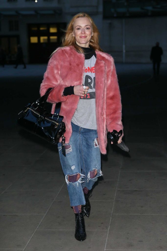 Fearne Cotton Arrives at BBC Radio 2 Studio in London-1
