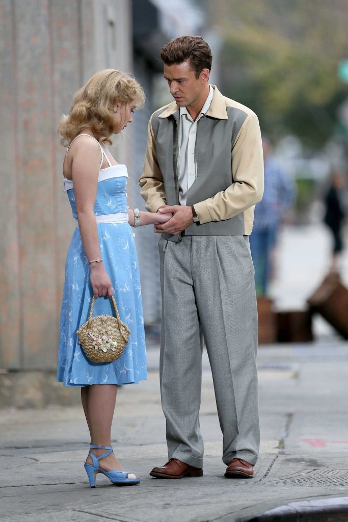 Juno Temple on the Set of a Woody Allen Project in Queens, New York-1