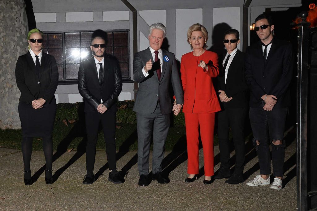 Katy Perry Dressed up as Hilary Clinton for Kate Hudson's Annual Halloween Bash in Pacific Palisades-3