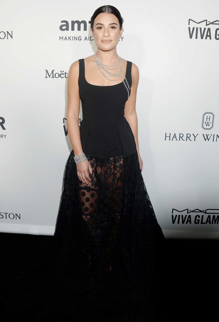 Lea Michele at amfAR's Inspiration Gala in Hollywood-2