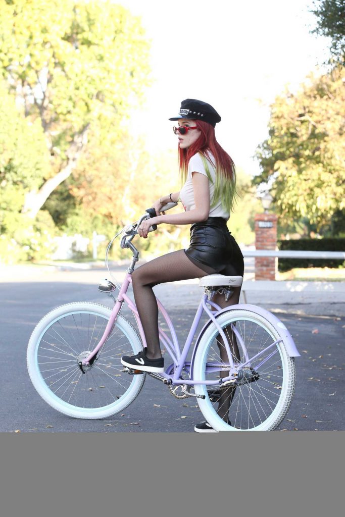 Bella Thorne Out for a Bike Ride in Los Angeles-5
