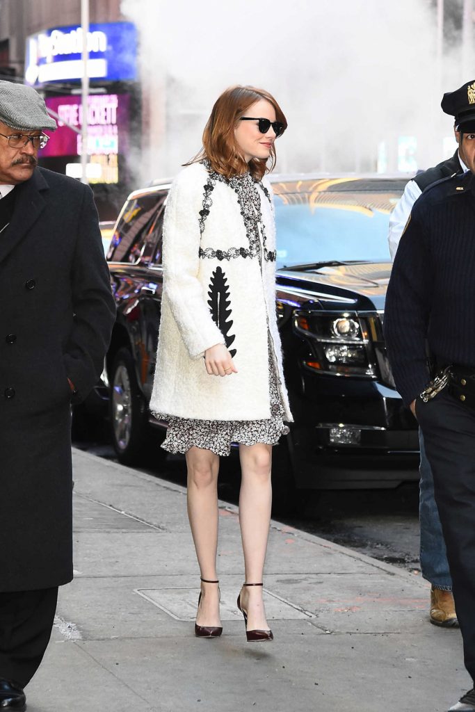 Emma Stone Arrives at Good Morning America in New York-4