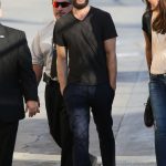 Jamie Dornan Arrives at the Jimmy Kimmel Live Studio in Hollywood