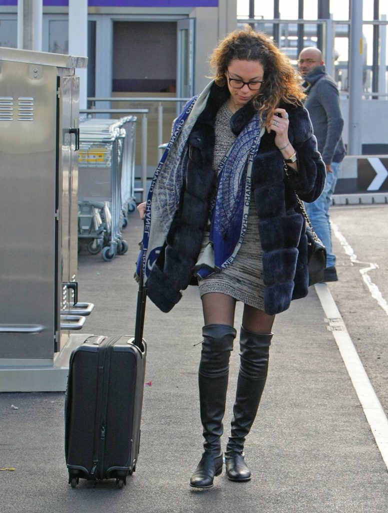 Lilly Becker Leaves Heathrow Airport in London-2