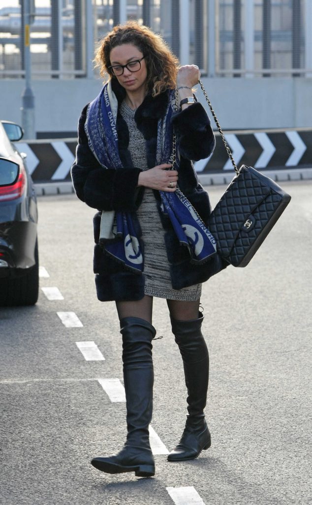 Lilly Becker Leaves Heathrow Airport in London-4