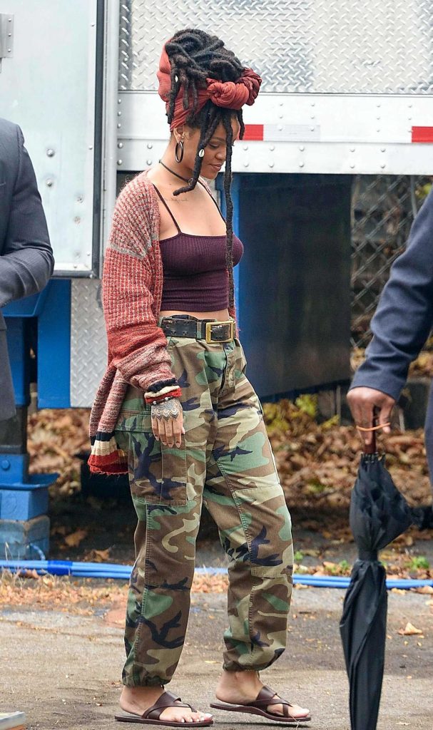 Rihanna on the Set of Ocean's Eight in New York-2