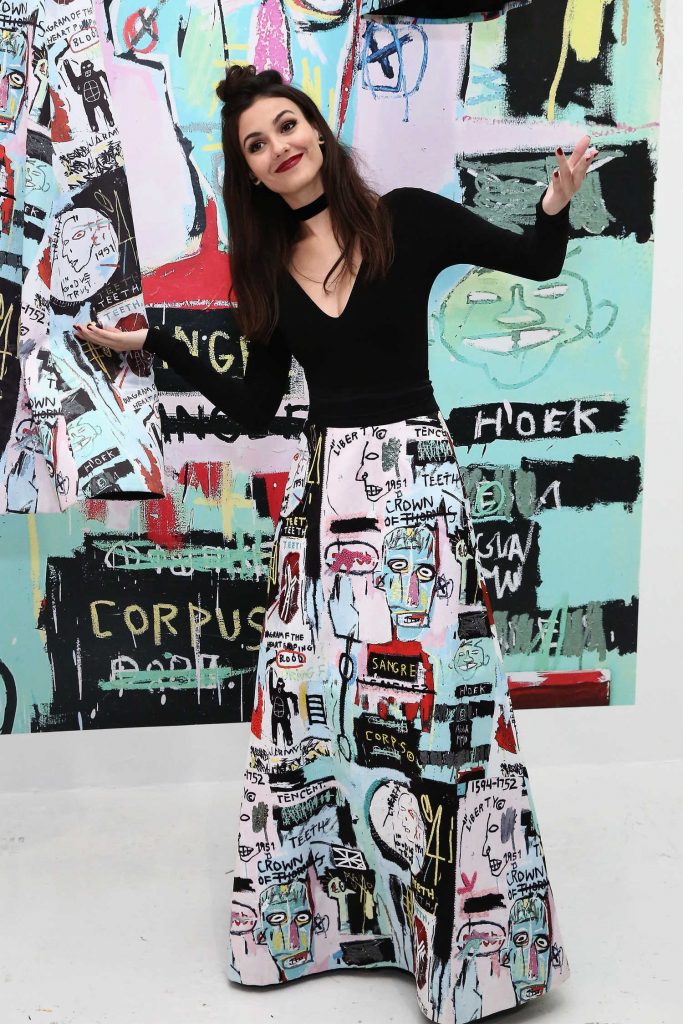 Victoria Justice at Alice + Olivia x Basquiat CFDA Capsule Collection Launch Party in NYC-4