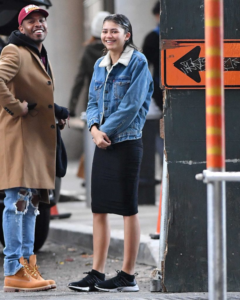 Zendaya Wears a Jean Jacket in New York City-1