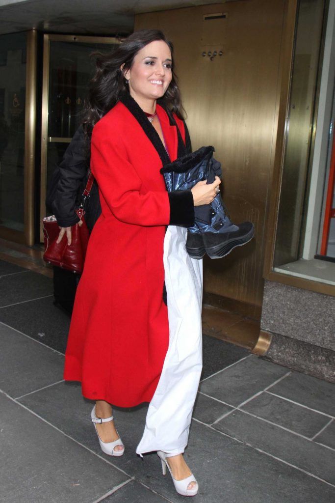 Danica McKellar Leaves The Today Show in NYC-1