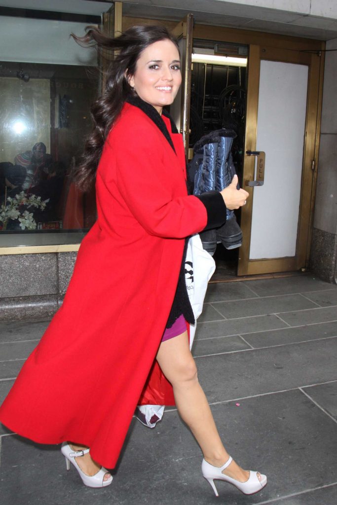 Danica McKellar Leaves The Today Show in NYC-4