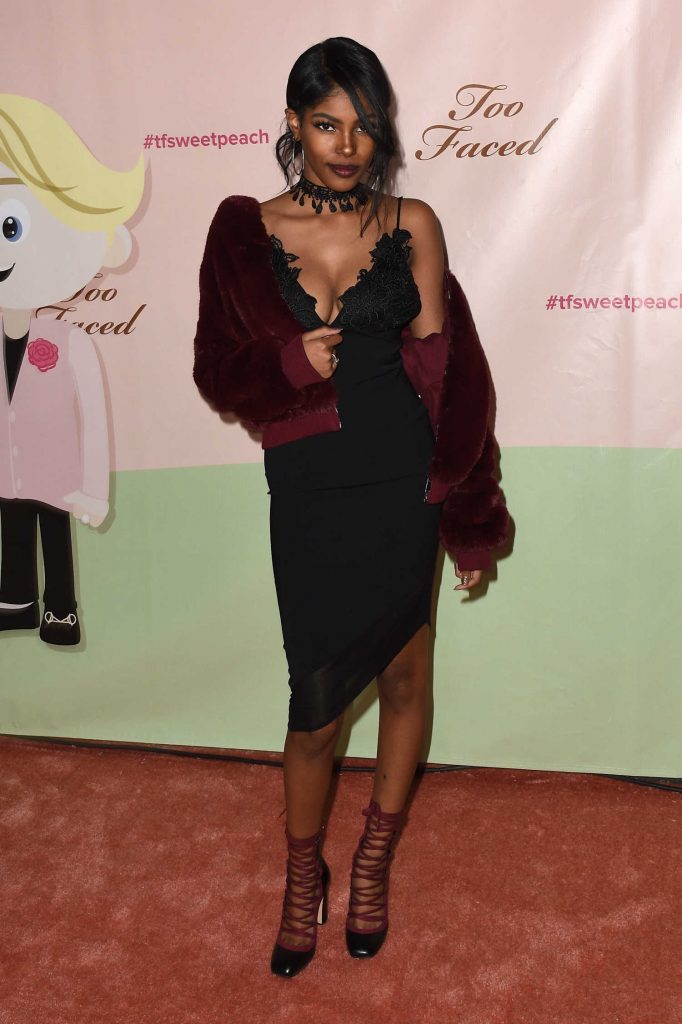 Diamond White at the Too Faced's Sweet Peach Launch Party in West Hollywood-2