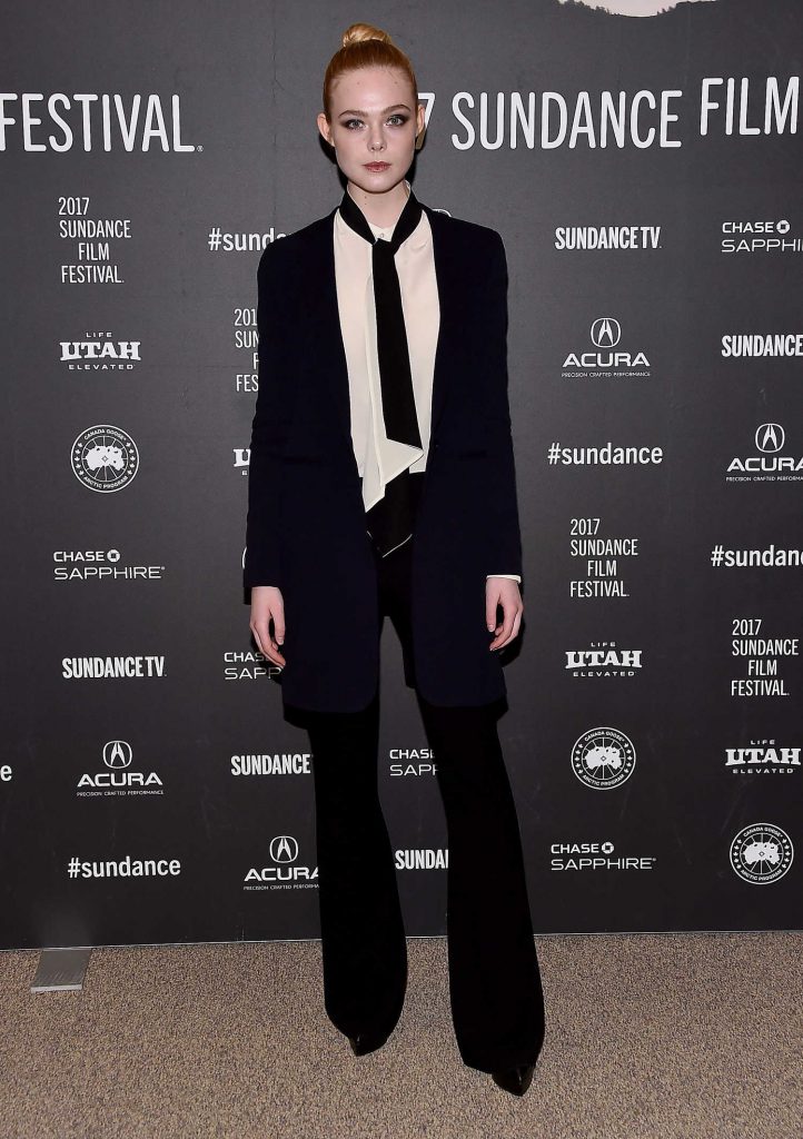 Elle Fanning at the Sidney Hall Premiere During Sundance Film Festival in Park City-1