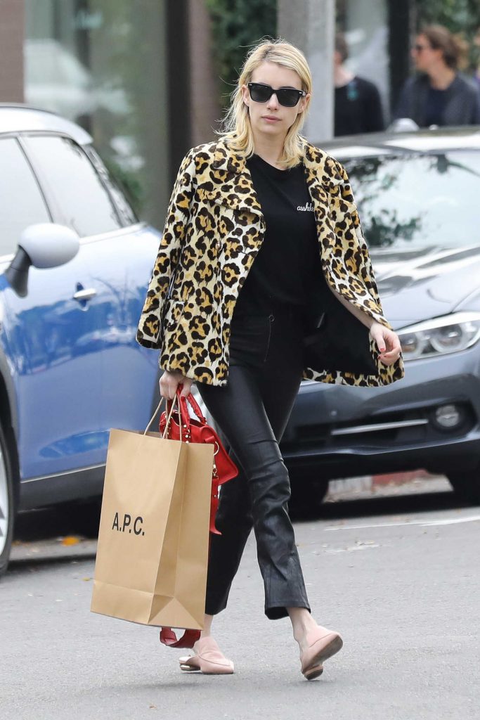 Emma Roberts Makes a Shopping Trip to A.P.C Store in Los Angeles-2