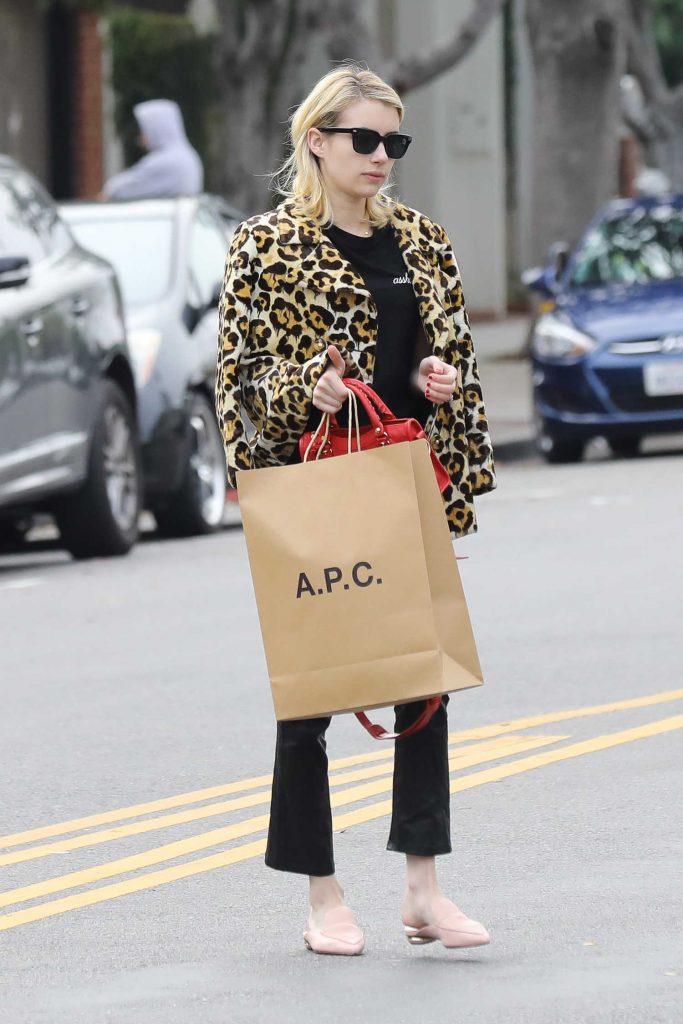 Emma Roberts Makes a Shopping Trip to A.P.C Store in Los Angeles-3