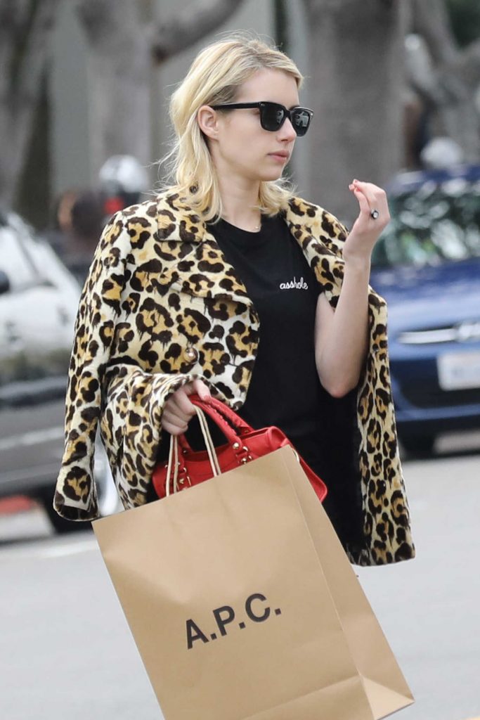 Emma Roberts Makes a Shopping Trip to A.P.C Store in Los Angeles-5