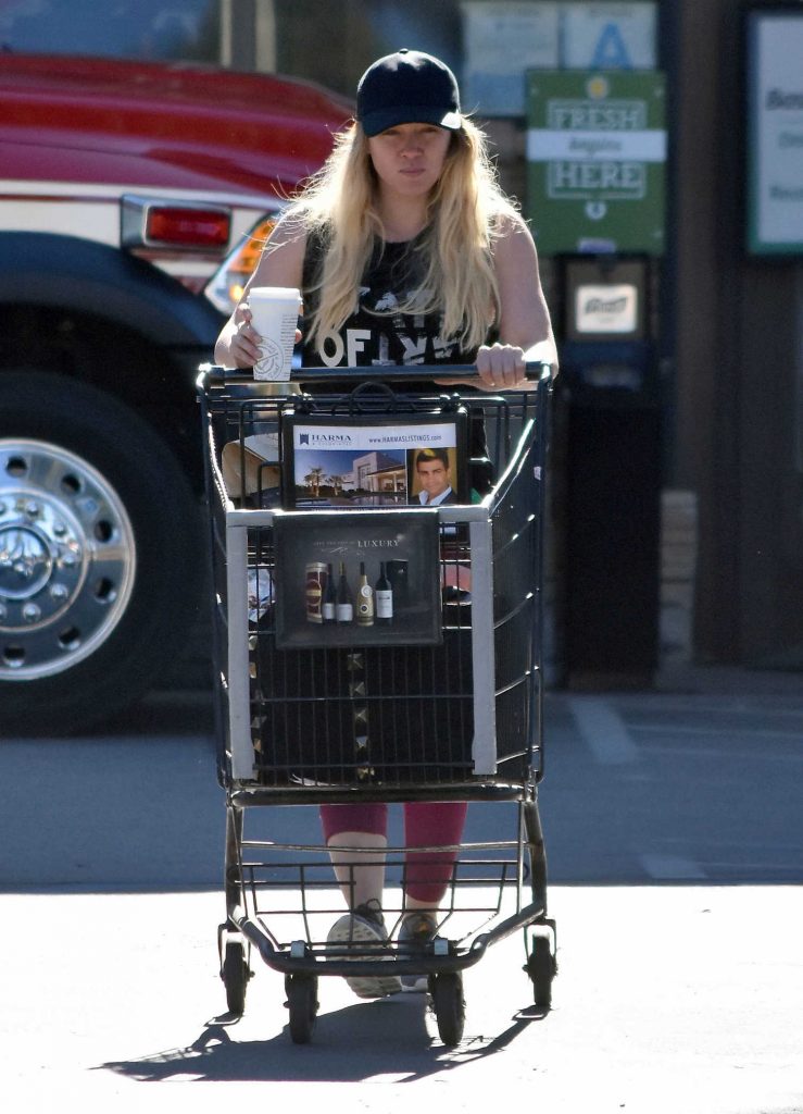 Hilary Duff Stops by a Grocery Store in Studio City-1