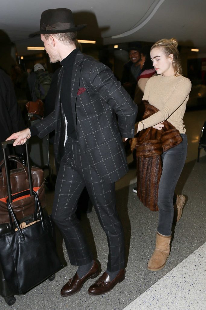 Maddie Hasson Arrives at LAX Airport in Los Angeles With Her Boyfriend-2