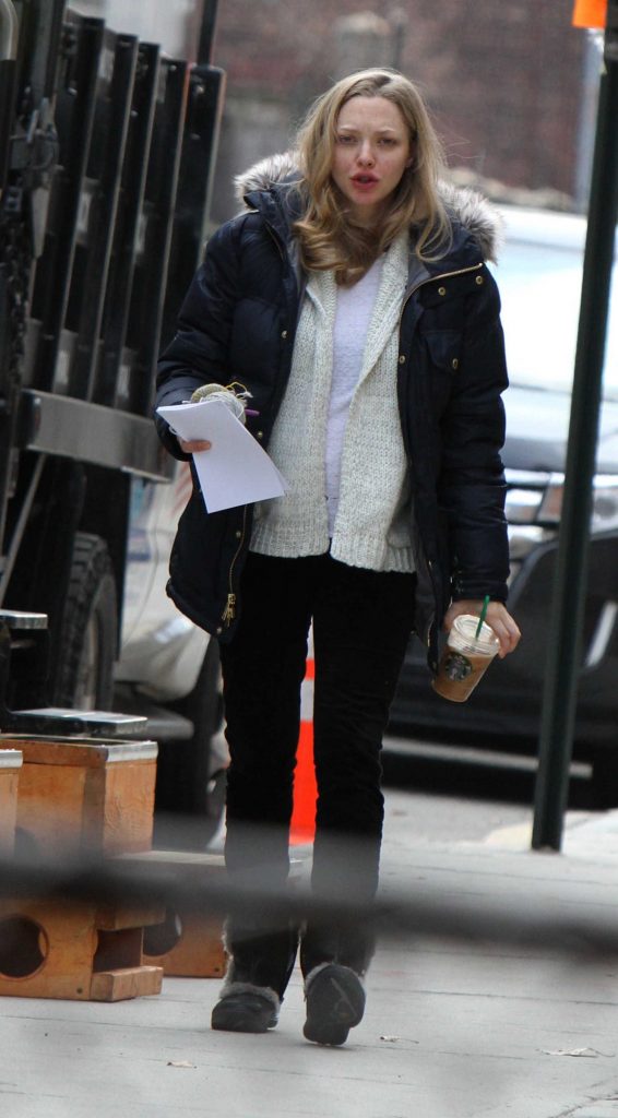 Amanda Seyfried at the First Reformed Set in Downtown, Brooklyn-1