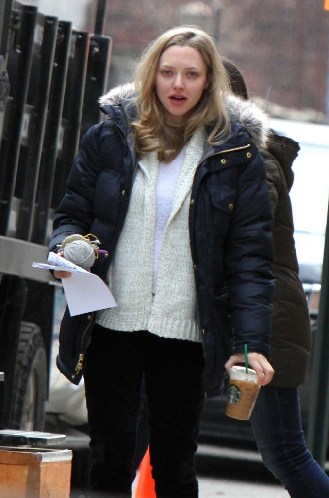 Amanda Seyfried at the First Reformed Set in Downtown, Brooklyn-2